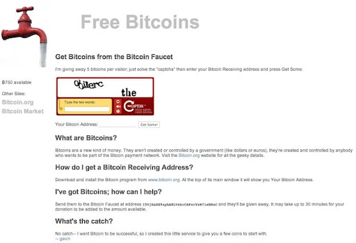 Bitcoin faucet